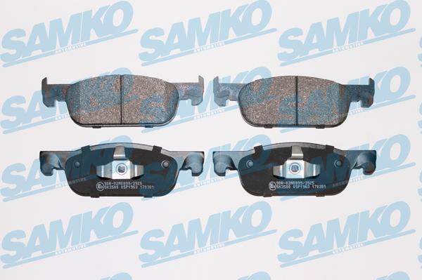Samko 5SP1963 - Kit pastiglie freno, Freno a disco www.autoricambi360.it