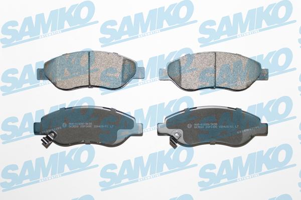 Samko 5SP1490 - Kit pastiglie freno, Freno a disco www.autoricambi360.it