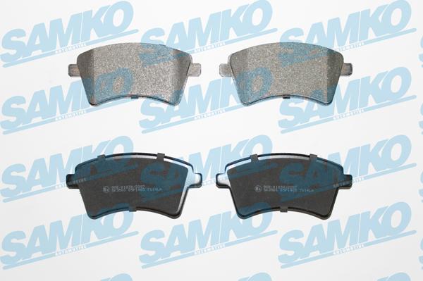 Samko 5SP1465 - Kit pastiglie freno, Freno a disco www.autoricambi360.it