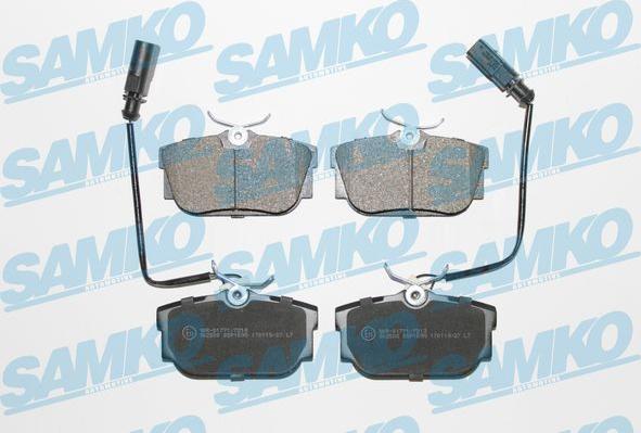 Samko 5SP1699 - Kit pastiglie freno, Freno a disco www.autoricambi360.it