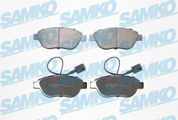 Samko 5SP1657 - Kit pastiglie freno, Freno a disco www.autoricambi360.it