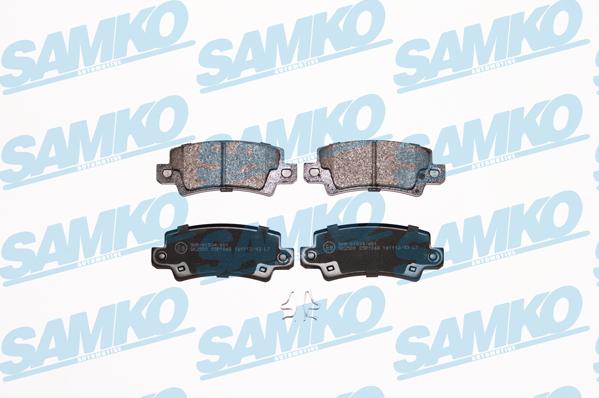 Samko 5SP1068 - Kit pastiglie freno, Freno a disco www.autoricambi360.it