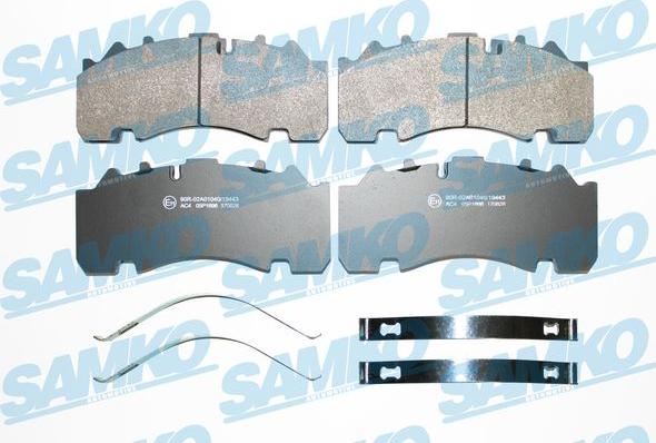 Samko 5SP1898 - Kit pastiglie freno, Freno a disco www.autoricambi360.it