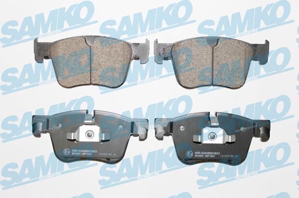 Samko 5SP1853 - Kit pastiglie freno, Freno a disco www.autoricambi360.it