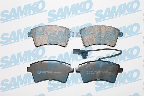 Samko 5SP1800 - Kit pastiglie freno, Freno a disco www.autoricambi360.it