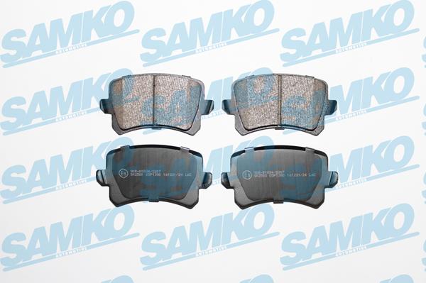 Samko 5SP1390 - Kit pastiglie freno, Freno a disco www.autoricambi360.it