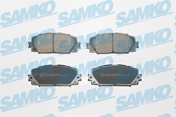 Samko 5SP1333 - Kit pastiglie freno, Freno a disco www.autoricambi360.it