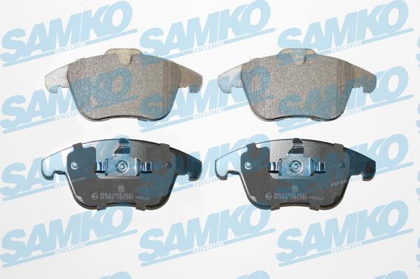 Samko 5SP1255 - Kit pastiglie freno, Freno a disco www.autoricambi360.it