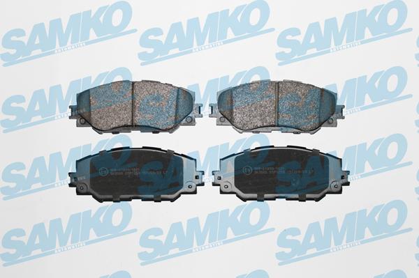 Samko 5SP1258 - Kit pastiglie freno, Freno a disco www.autoricambi360.it