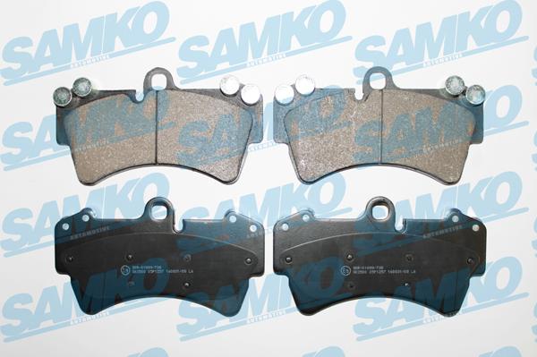 Samko 5SP1257 - Kit pastiglie freno, Freno a disco www.autoricambi360.it
