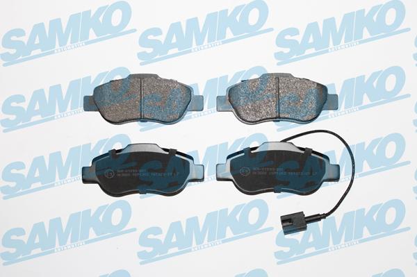 Samko 5SP1263 - Kit pastiglie freno, Freno a disco www.autoricambi360.it