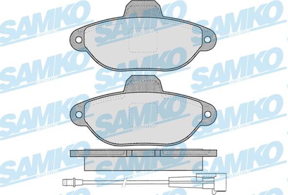 Samko 5SP1262 - Kit pastiglie freno, Freno a disco www.autoricambi360.it