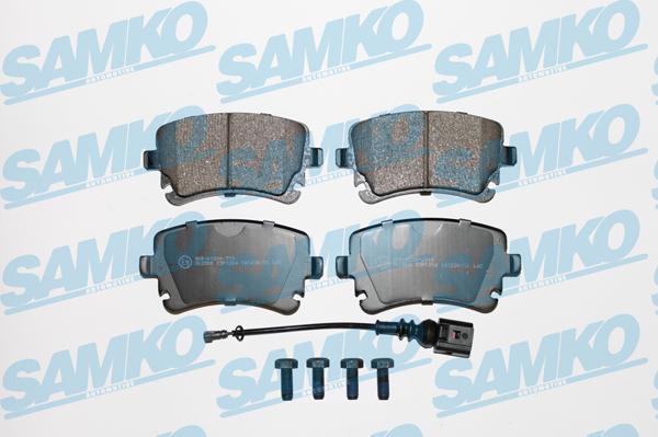 Samko 5SP1206 - Kit pastiglie freno, Freno a disco www.autoricambi360.it