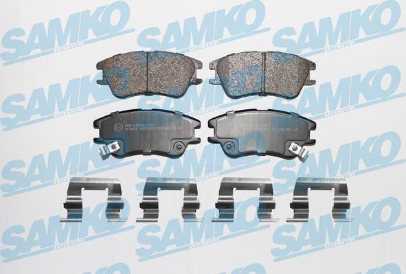 Samko 5SP1212 - Kit pastiglie freno, Freno a disco www.autoricambi360.it