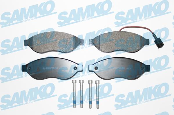Samko 5SP1287 - Kit pastiglie freno, Freno a disco www.autoricambi360.it