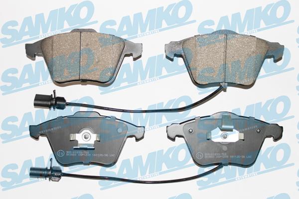 Samko 5SP1239 - Kit pastiglie freno, Freno a disco www.autoricambi360.it