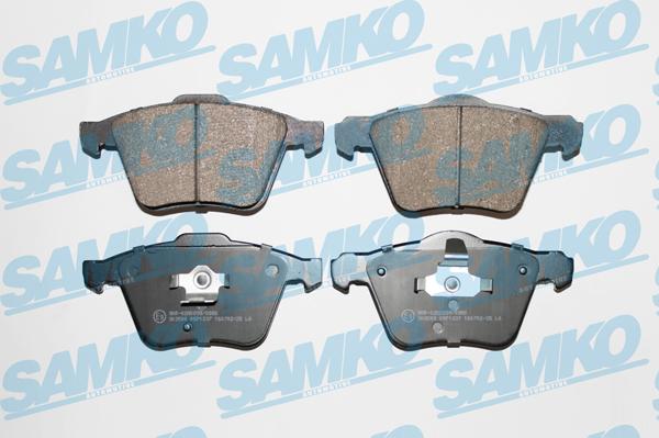 Samko 5SP1237 - Kit pastiglie freno, Freno a disco www.autoricambi360.it