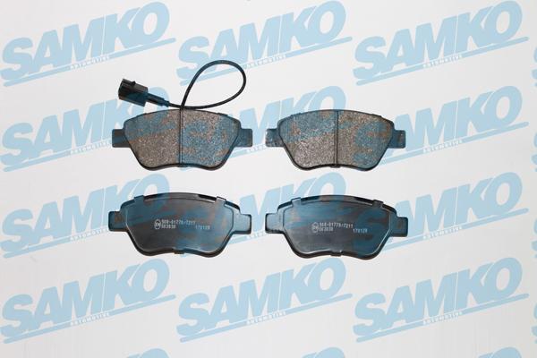 Samko 5SP1225 - Kit pastiglie freno, Freno a disco www.autoricambi360.it