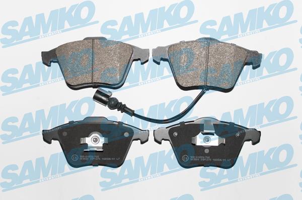 Samko 5SP1270 - Kit pastiglie freno, Freno a disco www.autoricambi360.it
