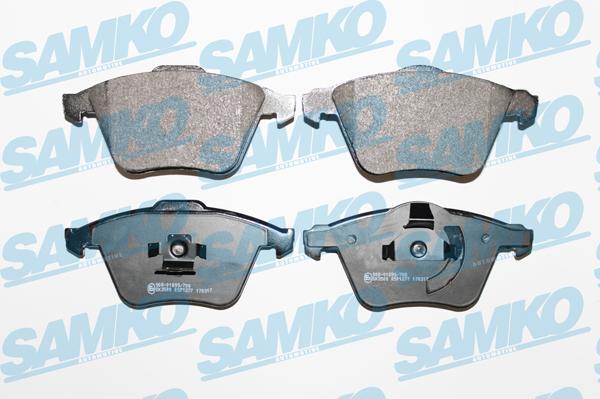 Samko 5SP1277 - Kit pastiglie freno, Freno a disco www.autoricambi360.it