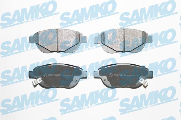 Samko 5SP1760 - Kit pastiglie freno, Freno a disco www.autoricambi360.it