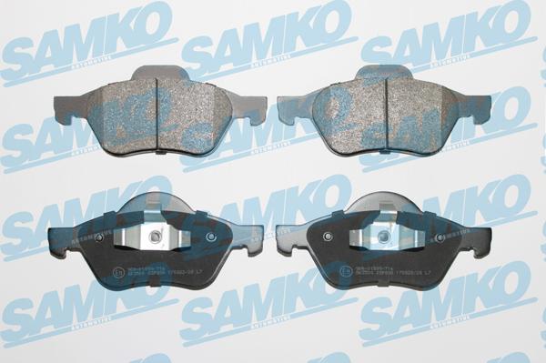 Samko 5SP898 - Kit pastiglie freno, Freno a disco www.autoricambi360.it