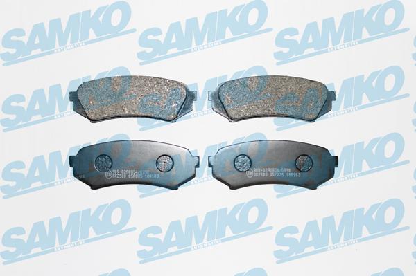 Samko 5SP835 - Kit pastiglie freno, Freno a disco www.autoricambi360.it