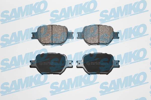 Samko 5SP837 - Kit pastiglie freno, Freno a disco www.autoricambi360.it
