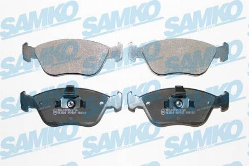 Samko 5SP827 - Kit pastiglie freno, Freno a disco www.autoricambi360.it