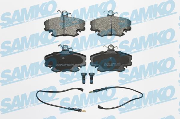 Samko 5SP349 - Kit pastiglie freno, Freno a disco www.autoricambi360.it