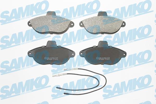 Samko 5SP346 - Kit pastiglie freno, Freno a disco www.autoricambi360.it