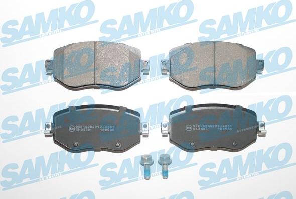 Samko 5SP2005 - Kit pastiglie freno, Freno a disco www.autoricambi360.it