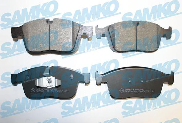 Samko 5SP2007 - Kit pastiglie freno, Freno a disco www.autoricambi360.it