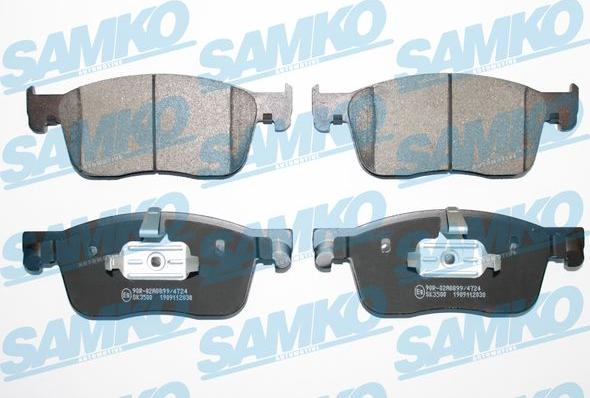 Samko 5SP2030 - Kit pastiglie freno, Freno a disco www.autoricambi360.it