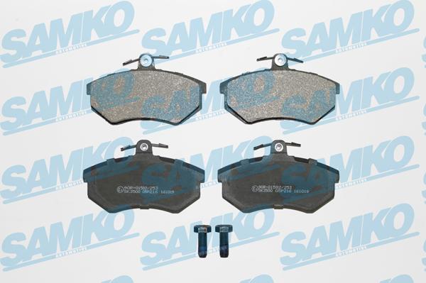 Samko 5SP216 - Kit pastiglie freno, Freno a disco www.autoricambi360.it