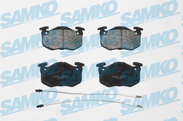 Samko 5SP231 - Kit pastiglie freno, Freno a disco www.autoricambi360.it