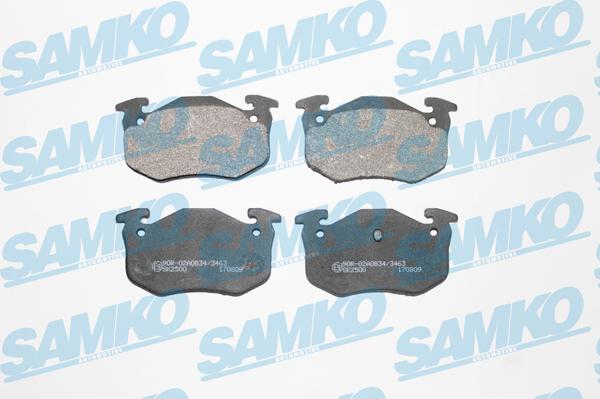Samko 5SP275 - Kit pastiglie freno, Freno a disco www.autoricambi360.it