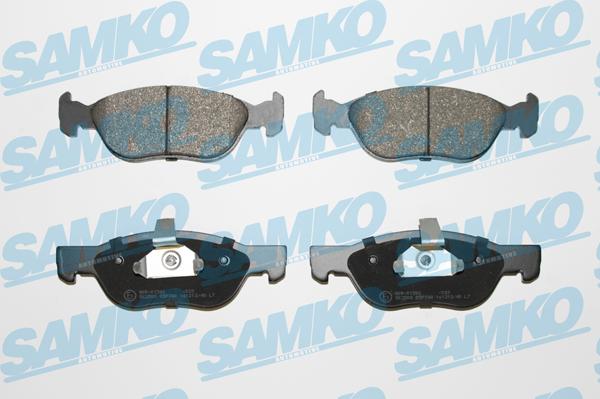 Samko 5SP740 - Kit pastiglie freno, Freno a disco www.autoricambi360.it