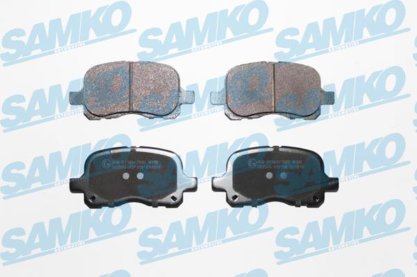 Samko 5SP768 - Kit pastiglie freno, Freno a disco www.autoricambi360.it