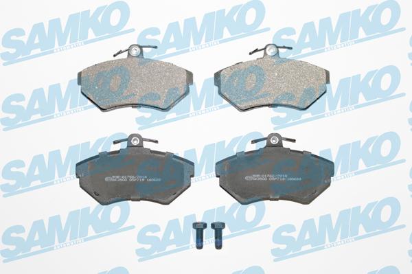Samko 5SP719 - Kit pastiglie freno, Freno a disco www.autoricambi360.it