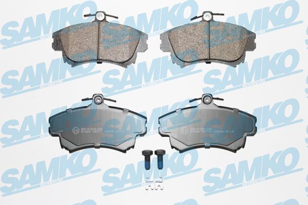 Samko 5SP711 - Kit pastiglie freno, Freno a disco www.autoricambi360.it