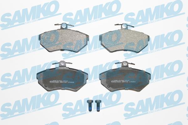 Samko 5SP718 - Kit pastiglie freno, Freno a disco www.autoricambi360.it