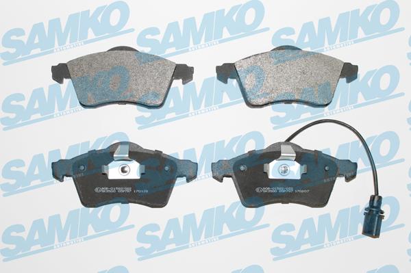 Samko 5SP787 - Kit pastiglie freno, Freno a disco www.autoricambi360.it