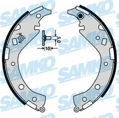 Samko 89170 - Kit ganasce freno www.autoricambi360.it