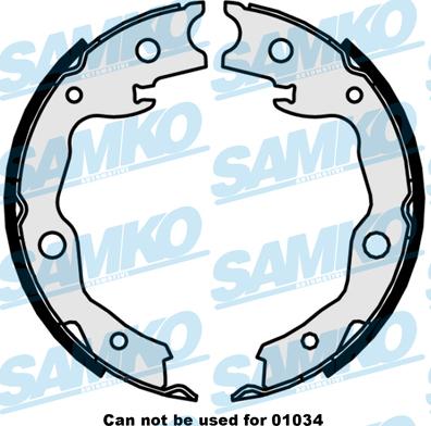 Samko 89870 - Kit ganasce freno www.autoricambi360.it