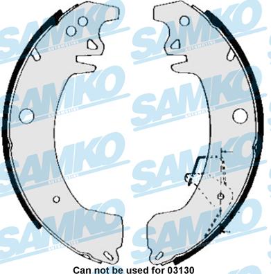 Samko 85090 - Kit ganasce freno www.autoricambi360.it