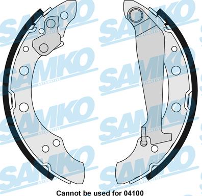 Samko 85730 - Kit ganasce freno www.autoricambi360.it