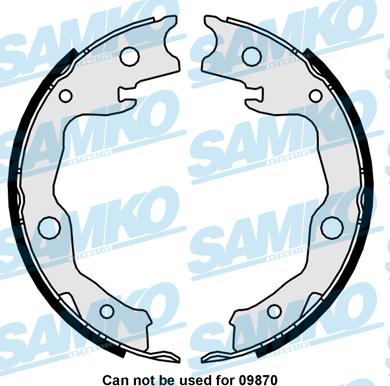 Samko 81034 - Kit ganasce, Freno stazionamento www.autoricambi360.it