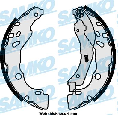 Samko 81111 - Kit ganasce freno www.autoricambi360.it