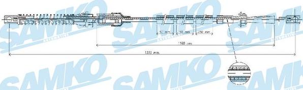 Samko C0073A - Cavo acceleratore www.autoricambi360.it